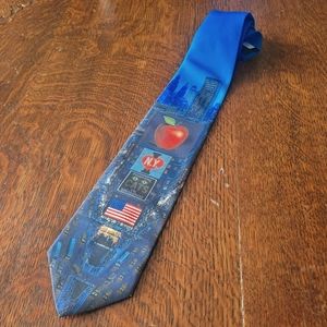 Vintage New York Times Square Graphic Necktie